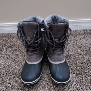 Sorel Slimpack Lace II Quarry Black sz 8.5